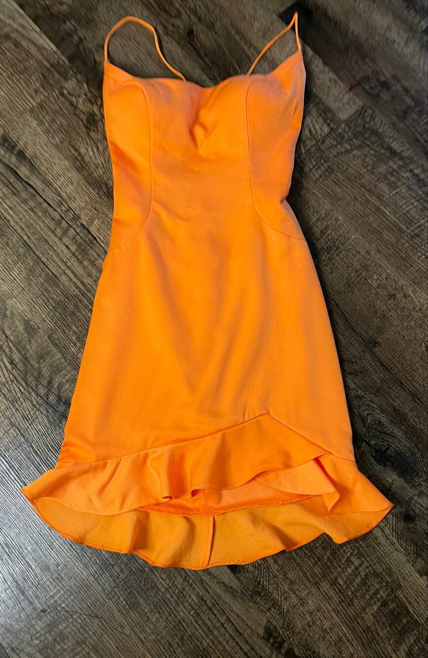 NWT Abby Paris Mini Cocktail Dress | Orange| Size 6